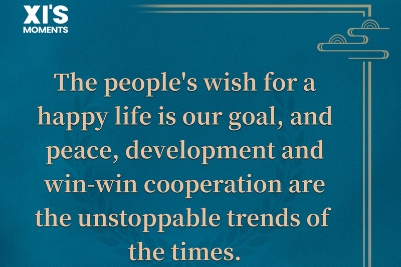  Xi's call for world peace